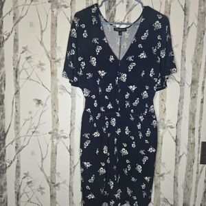 Lane Bryant Navy Floral Romper 18/20